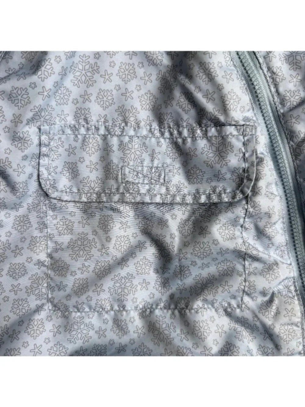 H&M Snowflake Hooded Zip Jacket Fur